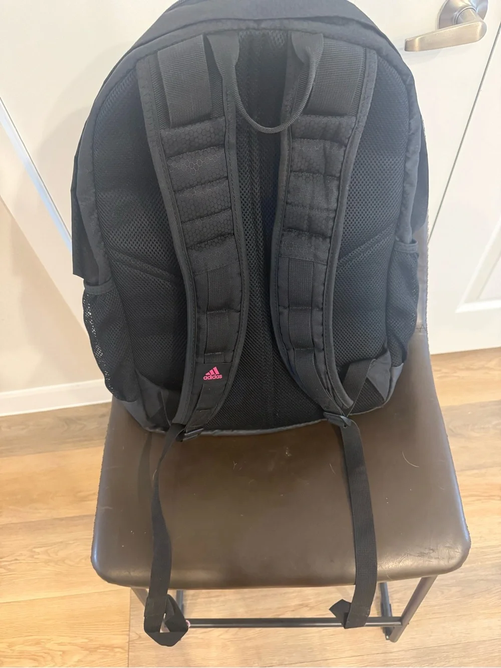 adidas Black Backpack with Pink Trim and Logo - Picture 2 of 6